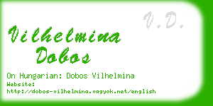 vilhelmina dobos business card